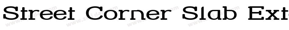 Street Corner Slab Extend字体转换